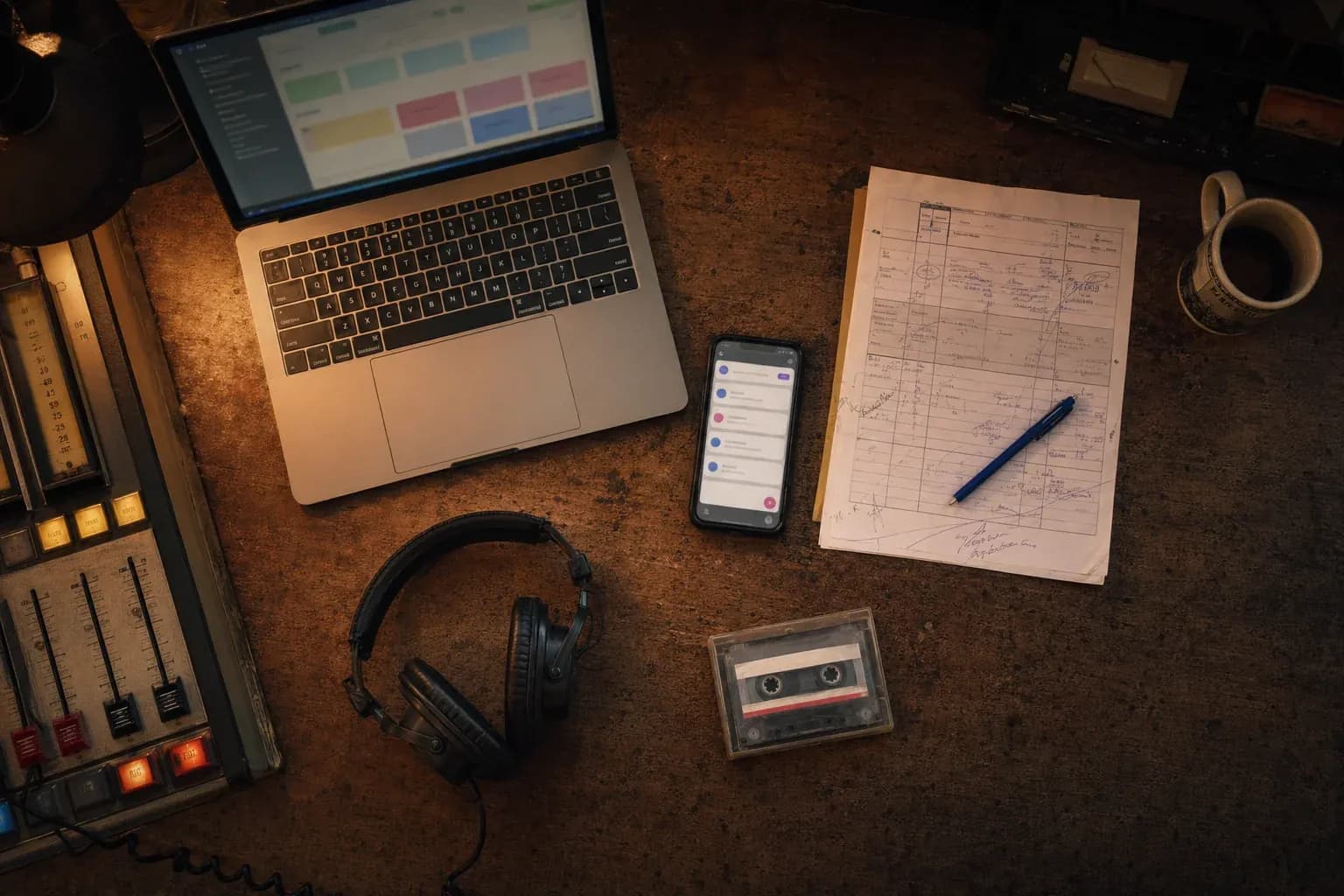 Comparison view of small market radio AI tool stacks at different budget tiers showing time savings versus monthly cost