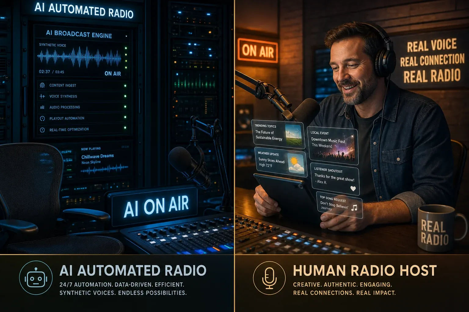 AI Radio Host vs AI Show Prep: Know the Difference