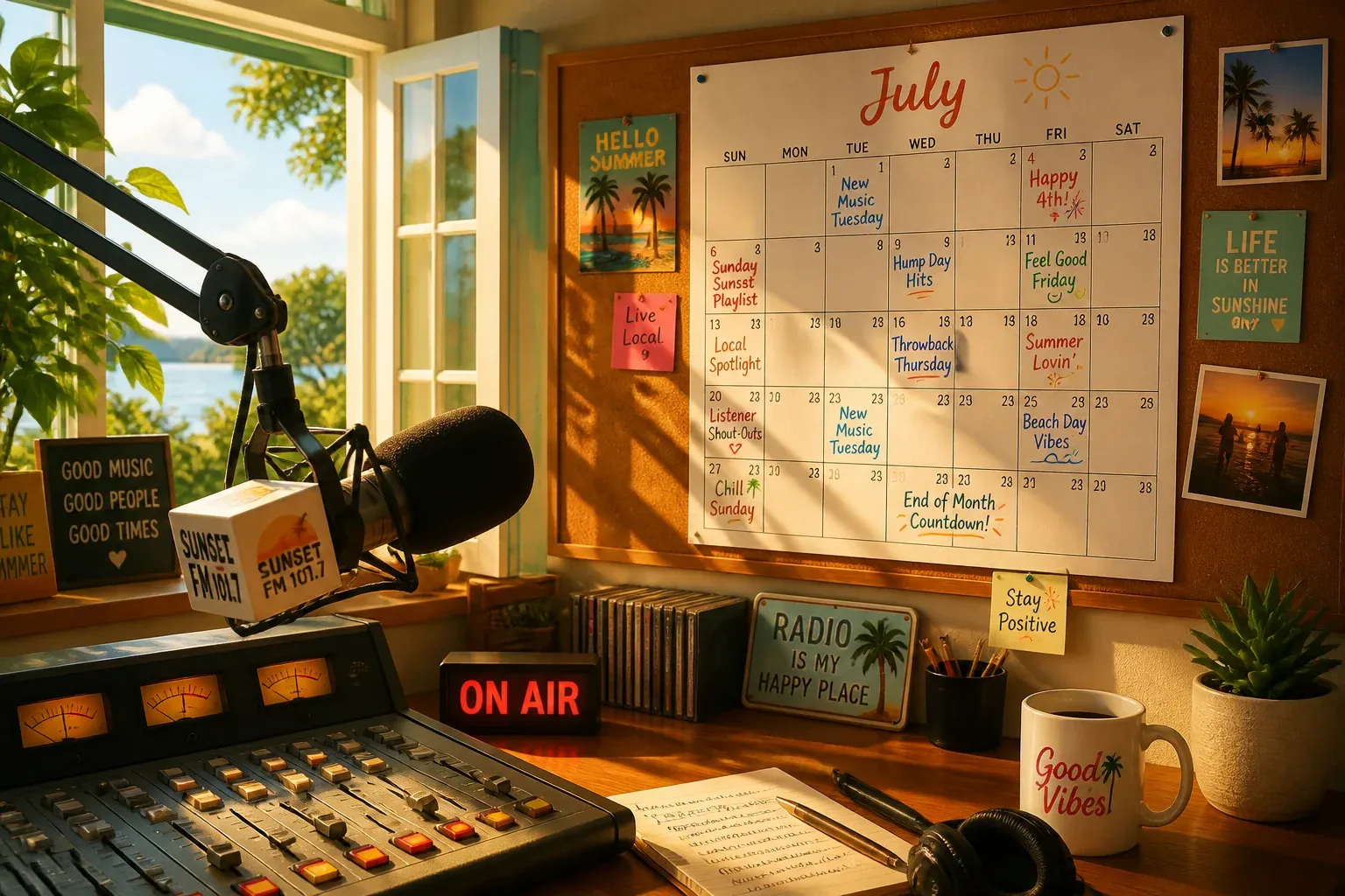 July 2026 Radio Content Calendar: Daily Show Prep Ideas