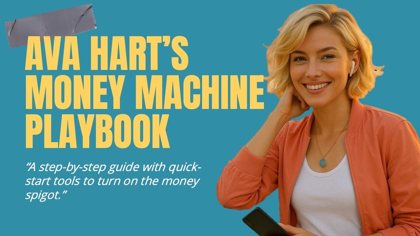 Ava Hart's Money Machine Playbook presentation cover